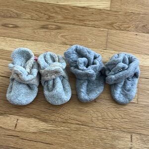 Zutano and Burt’s Bees Pair of Newborn Booties